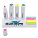 4色螢光筆及4色便利貼座