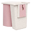 小麥牙刷架磁鐵漱口杯 