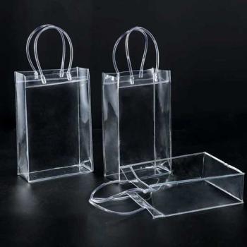 PVC透明廣告手提袋購物袋(直立款)