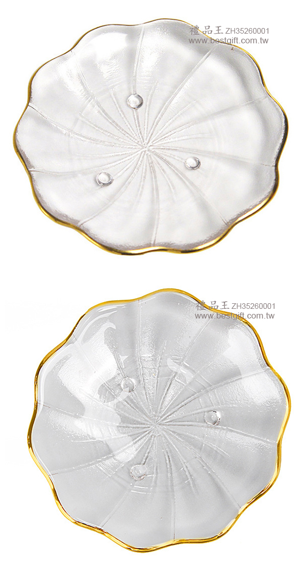 日式水晶玻璃茶托杯墊    商品貨號: ZH35260001