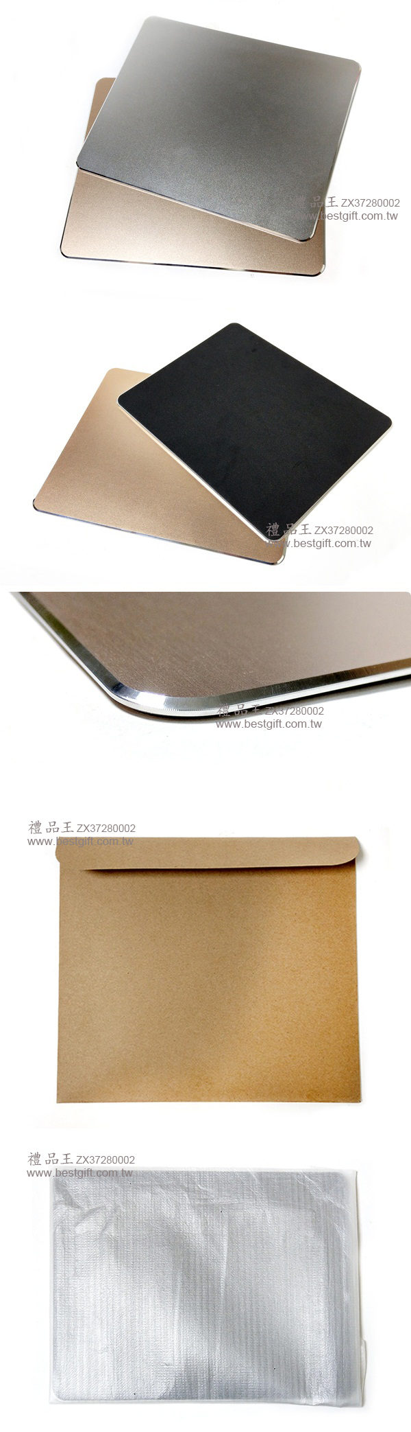 方形鋁合金滑鼠墊     商品貨號: ZX37280002