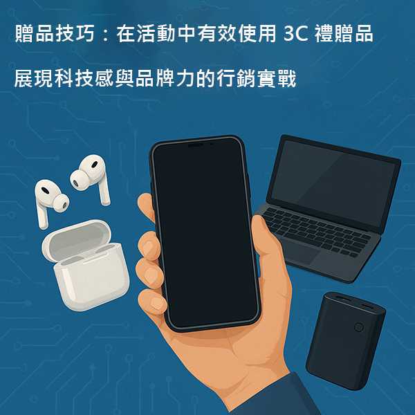 贈品技巧：在活動中有效使用3C禮贈品｜展現科技感與品牌力的行銷實戰